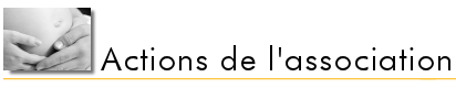 Actions de l'association Doulas de France